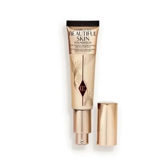 Fond de teint liquide à l'acide hyaluronique Charlotte Tilbury, tube souple portable, cosmétiques hy