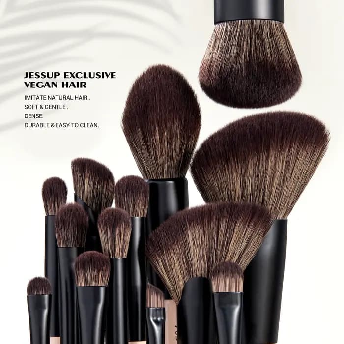 Jessup-Ensemble de pinceaux de maquillage double face, 3/5/7pcs, pour fond de teint, fard à barrage,