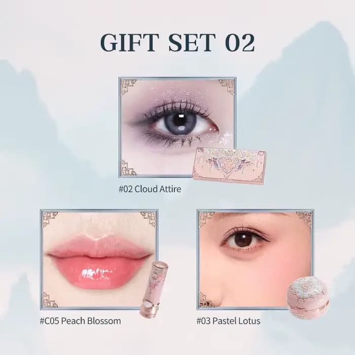 Ensemble de maquillage Flower Knows Butterfly Cloud Collar Collection Coffret cadeau de maquillage c