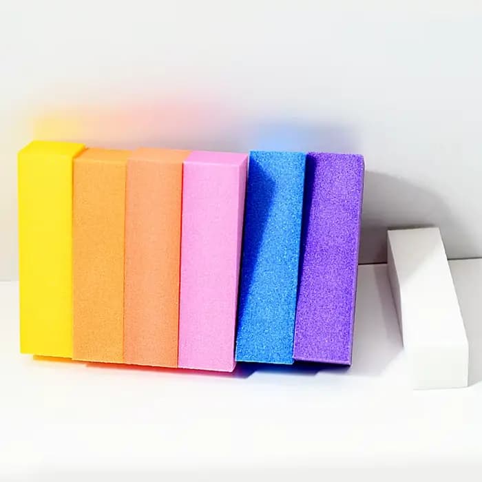 2/5/10 pièces coloré polissage ponçage fichier bloc pédicure manucure soin Nail Art éponge tampon bl