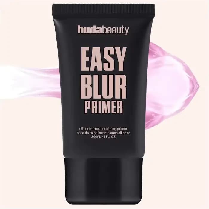 Huda Beauty Fond de teint aérographe naturel Easy Blur avec Niacinamide Easy Blur Primer lissant et 