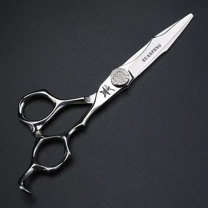 Ciseaux à cheveux artisanaux CNC 6 pouces, ciseaux de coupe et d'amincissement en acier japonais 440