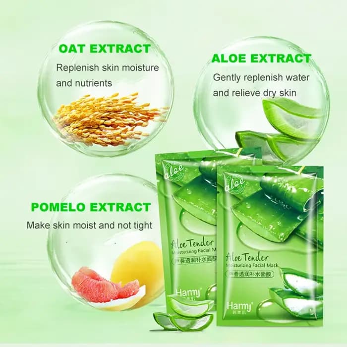 30 pièces/lot BIOAQUA feuille de soin de la peau masque aloès Olives grenade algues lot masque Facia