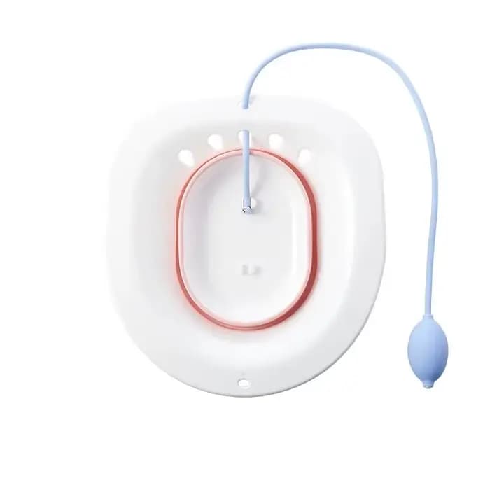 Kit de bain de siège pliable pour femmes, soins post-partum, hémorroïdes, avec tuyau de rinçage