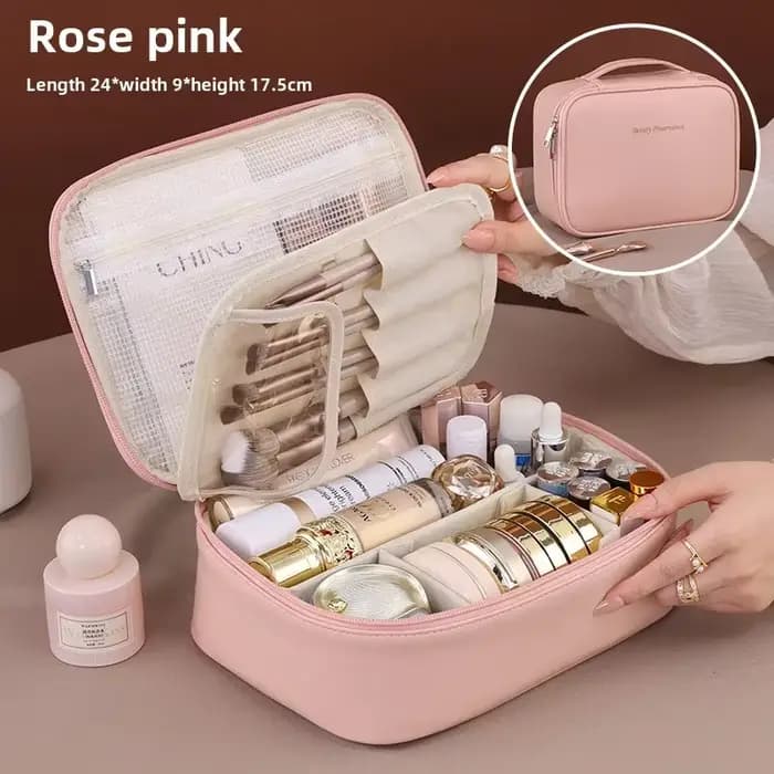 Nouveau sac à cosmétiques pour femmes, sac de rangement Portable, sac de maquillage de luxe de grand