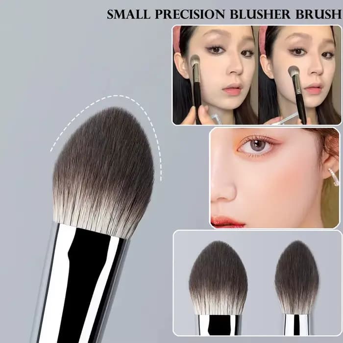 Coeur de pêche fard à joues brosse poudre Blush crème liquide Blush pinceaux de maquillage plat peti