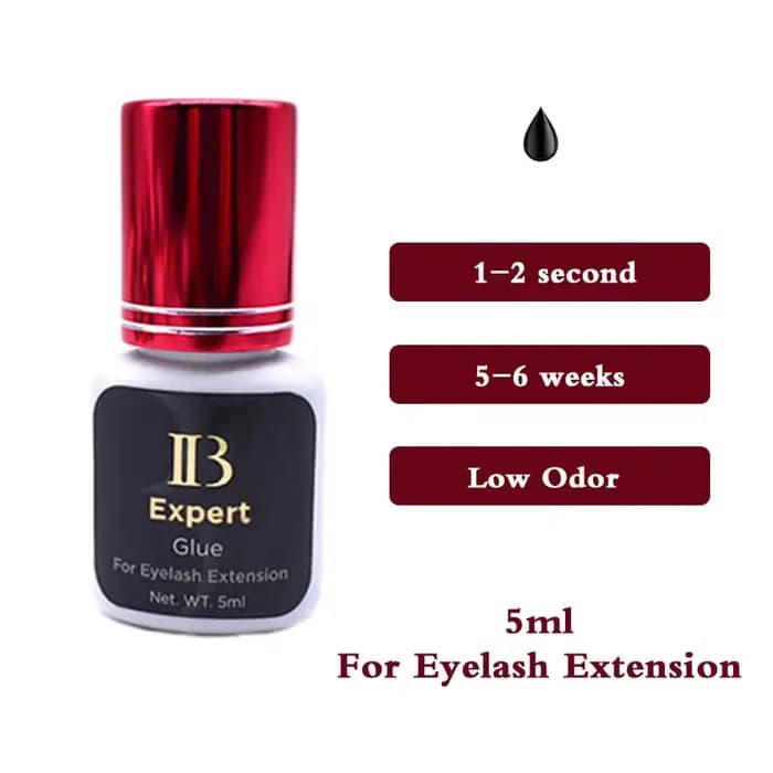 10/20 pièces corée IBeauty Expert colle à cils vin rouge bouchon Extension de cils adhésif 5ml sécha