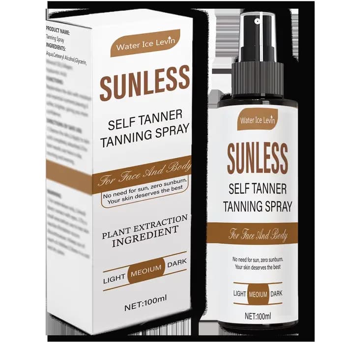 Spray autobronzant - Teinte brune naturelle, sans formaldéhyde, convient à tous les types et tons de