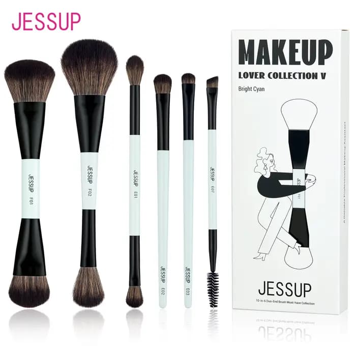 Jessup ensemble de pinceaux de maquillage pinceaux de maquillage Double face fond de teint Contour B