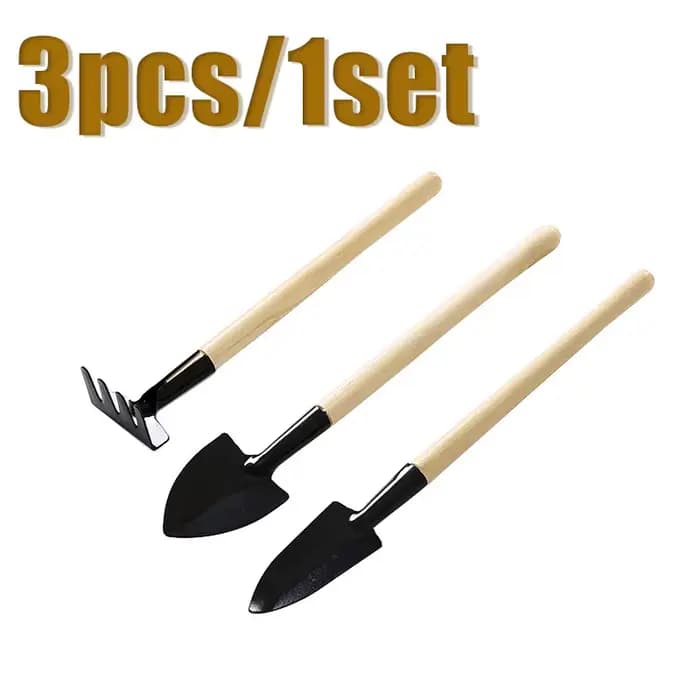 3 pièce/1 ensemble Mini ensemble d'outils de jardinage Portable petit outil de jardinage avec poigné