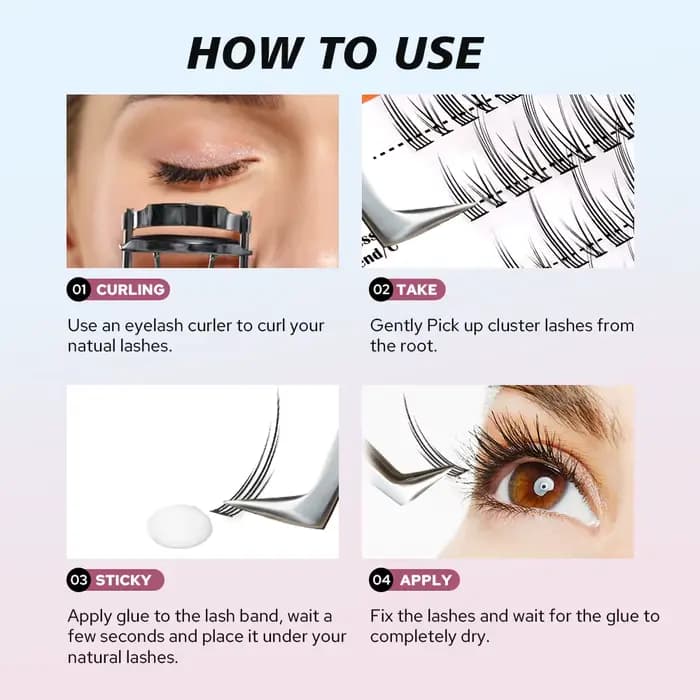 Colle à cils professionnelle à séchage rapide, 3 couleurs, extension de faux cils, longue durée, éta