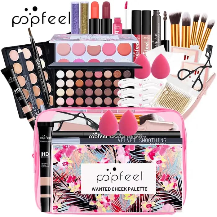 Kit de maquillage tout-en-un POPFEEL, 3 options de coffret, ensemble complet de cosmétiques pour le 