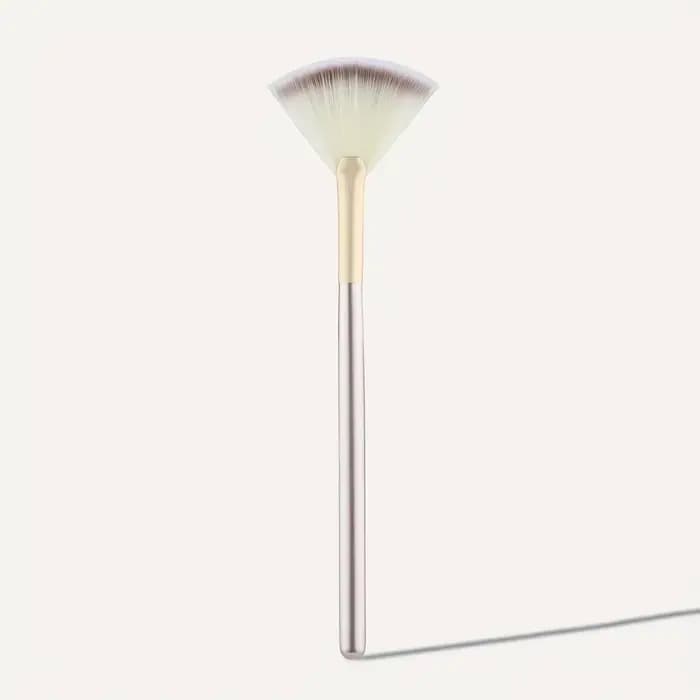 Brosse à reflets en forme d'éventail, brosse de Contour, mélange de surligneurs, brosse de maquillag
