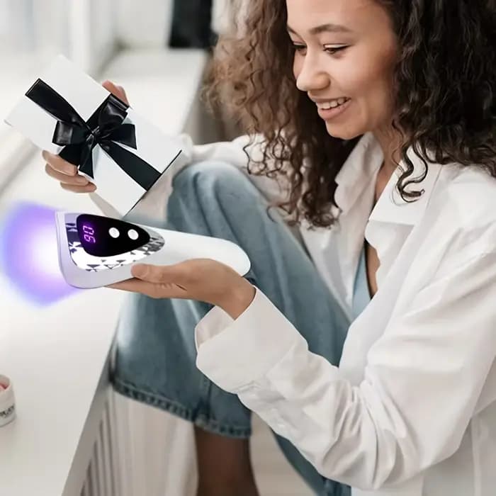 LINMANDA lampe à ongles UV LED portable USB Rechargeable Mini lampe de manucure sèche-ongles avec 5 