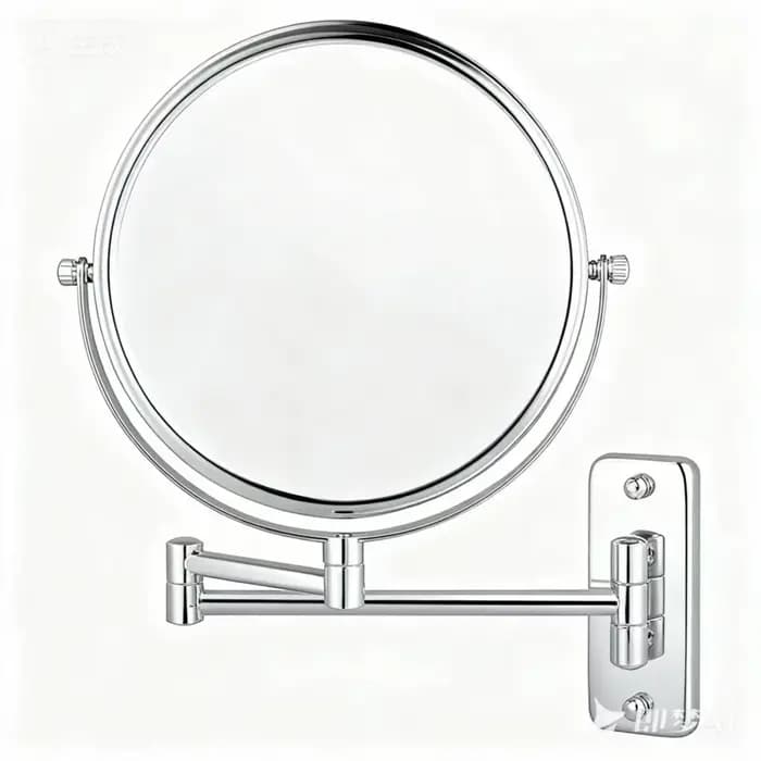Miroir de maquillage mural de 9 pouces, grossissant 10x, rechargeable, éclairé, pour salle de bain