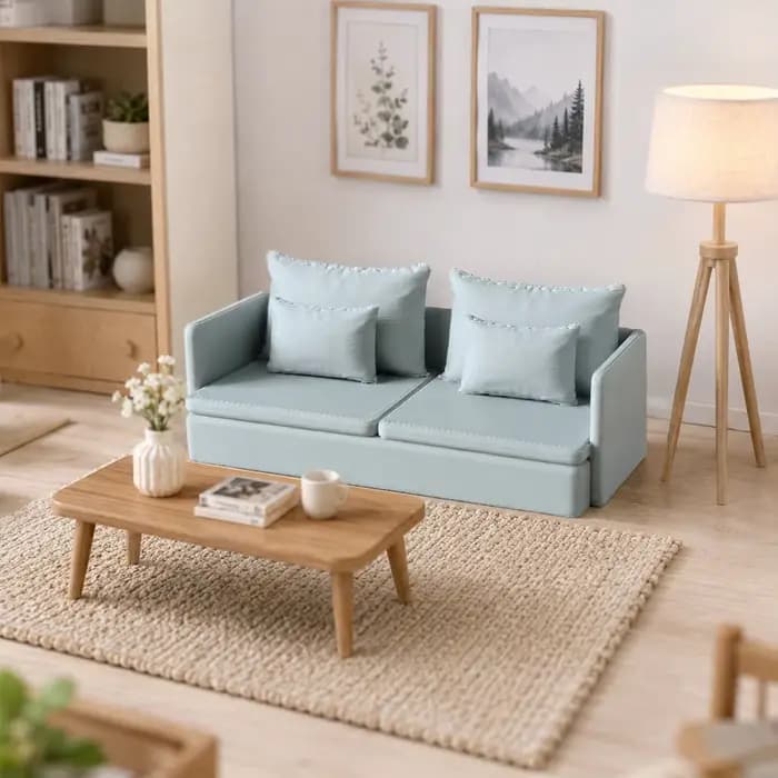 Modèle de canapé miniature, accessoire de mobilier pour maison de poupée, accessoire de photographie