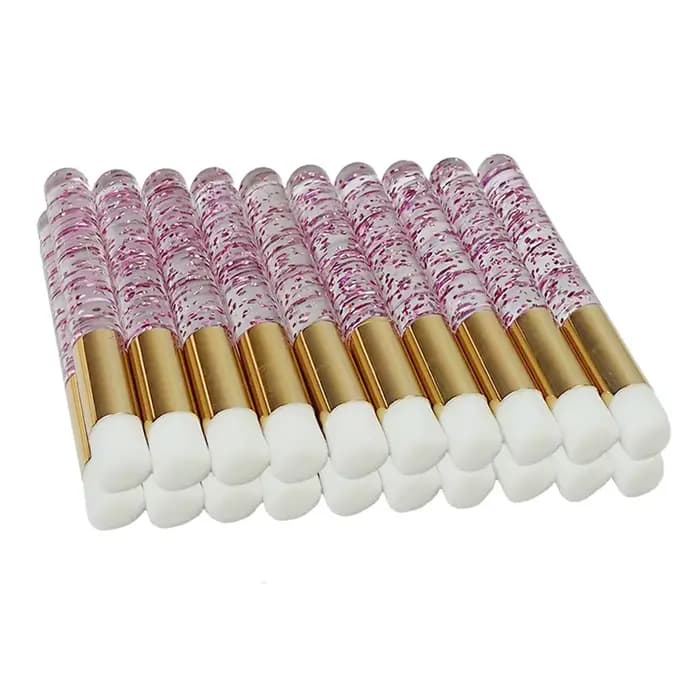 Brosses de nettoyage de cils pour Extensions de cils, 50/100 pièces, brosses de shampoing à paillett