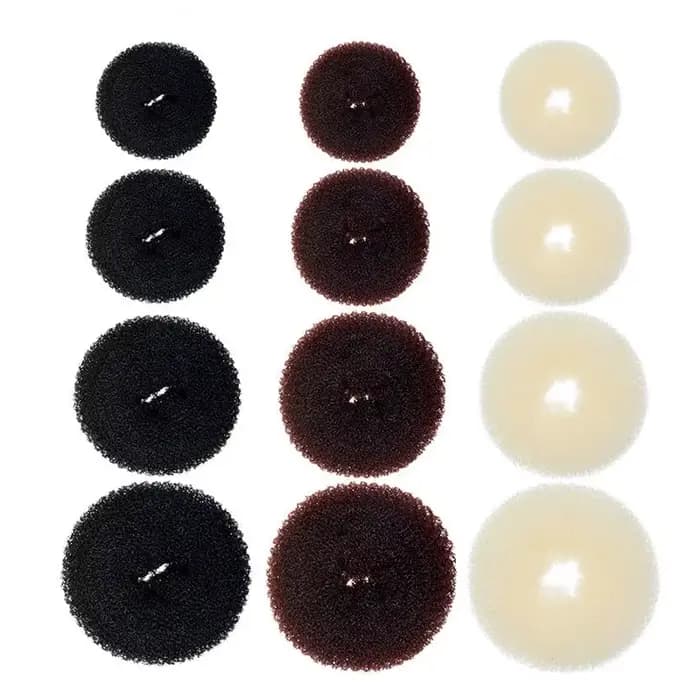 Machine à chignon magique pour femmes, 1 pièce, S M L, noir/marron/ivoire, Donut Bagel, outils pour 