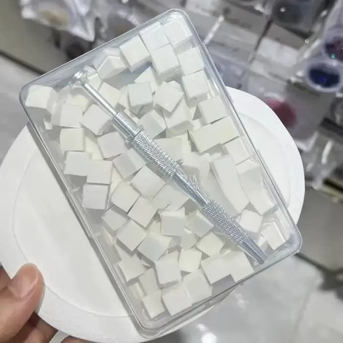 100 pinceaux éponge dégradés pour nail art, pinceau pour vernis gel, poudre pailletée, accessoire de