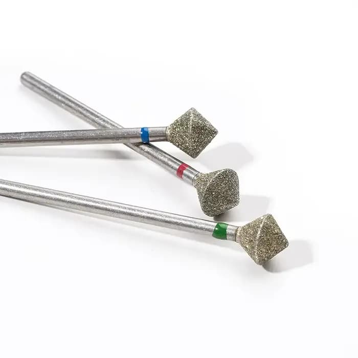 C Radians diamant foret à ongles outil de coupe de bord d'ongle diamant sable polissage accessoires 