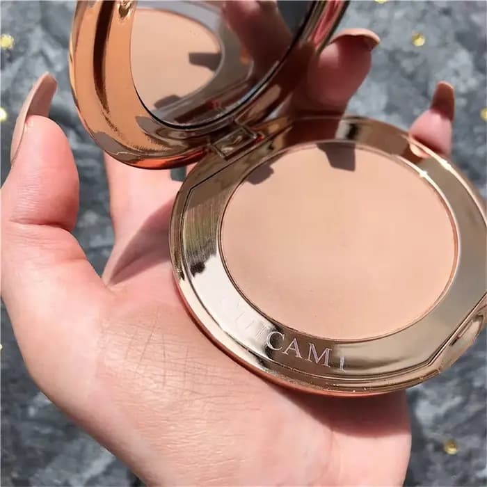 Palette de contouring avec miroir, ombre bronzante, ombre antarctique en trois dimensions, poudre de