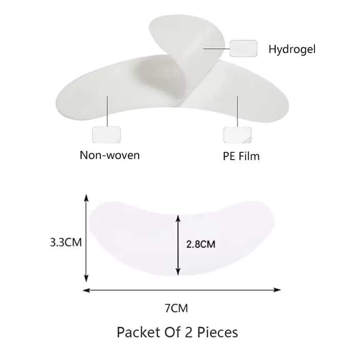 50 paires de patchs d'extension de cils patchs Hydrogel tampon de Gel maquillage outils de levage de
