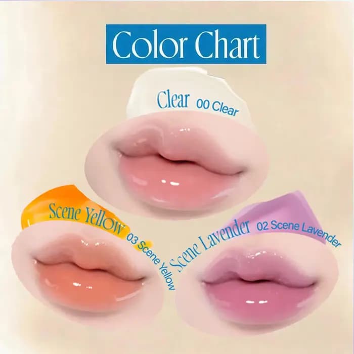 fwee Gloss 3D changeant de couleur, léger et longue tenue, maquillage de luxe, haute brillance, tran