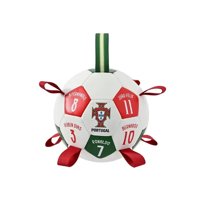 Jouet interactif pour animaux de compagnie FPF de l'équipe nationale de football du Portugal, balle 