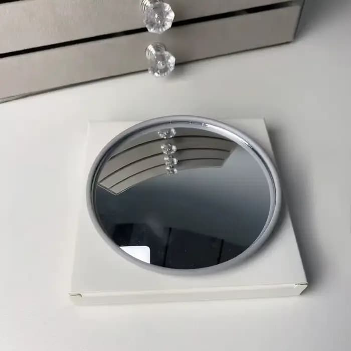 1 mini miroir rond pour photos de voyage, miroir réfléchissant, miroir sphérique, objectif grand ang