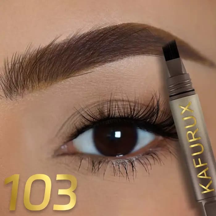 Crayon à sourcils 3D, Anti-taches, imperméable, longue durée, noir, marron, grande brosse, crème reh