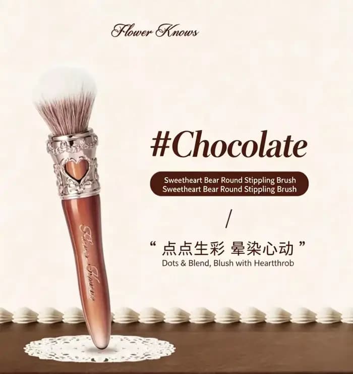 Flower Knows Nouvelle Collection Bunny Garden Blush Brush