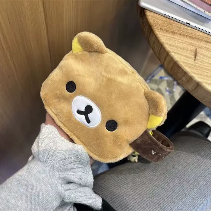 Sac de maquillage Kawaii Rilakkuma, sac de rangement pour articles divers, sac de toilette portable 