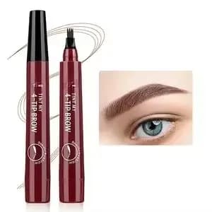 Crayon à sourcils à quatre branches, crayon à sourcils à quatre extrémités, durable, non taché, rési