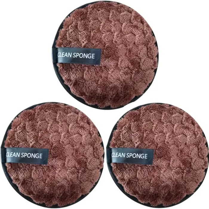 Éponges démaquillantes en Fiber douce, éponge Double face, facile à utiliser, outil de démaquillage,