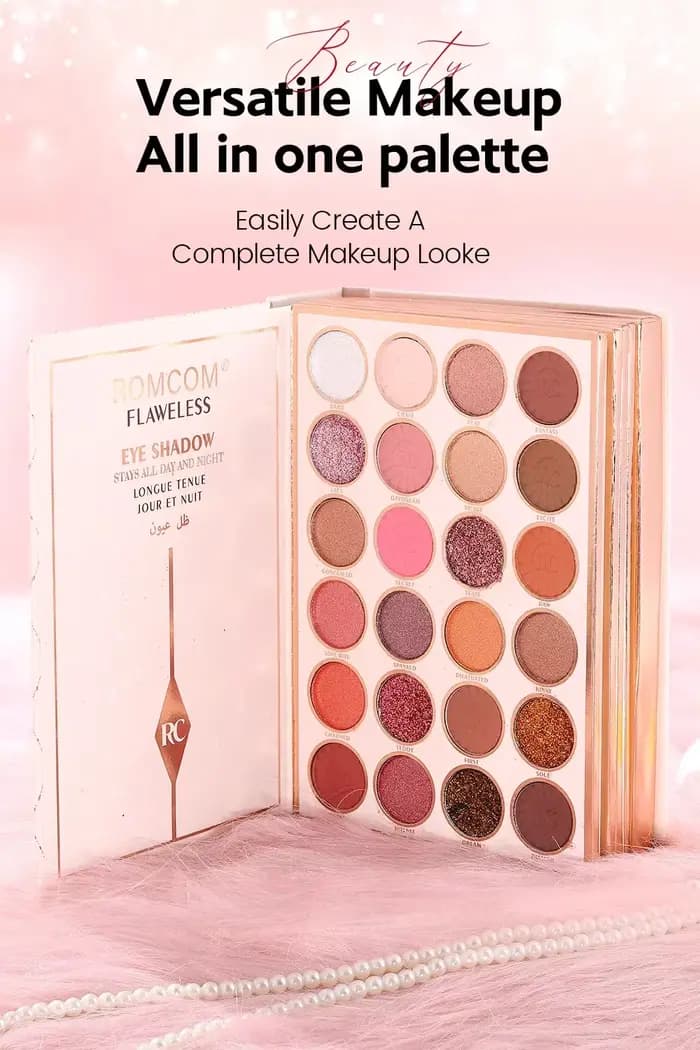 Le livre magique de maquillage contient un fard à paupières, un brillant à lèvres, un fard à joues e