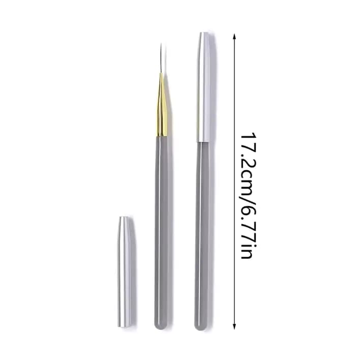 Pinceaux de revêtement pour Nail Art, brosse à ongles en Gel, vernis à ongles extrêmement fin, pince