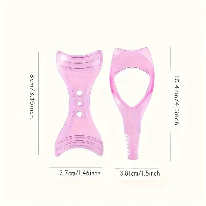 Outil d'assistant de cils à Triple fonction 3D, Guide applicateur de Mascara, Assistant d'eye-liner,