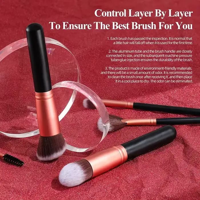 Ensemble de 14 pinceaux de maquillage professionnels pour fond de teint, fard à paupières, anticerne