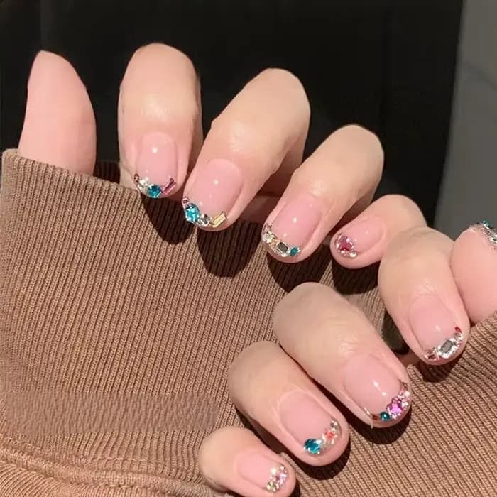 Strass pour ongles de forme mixte, Mini pierres de cristal à dos plat, accessoires 3D pour Nail Art,