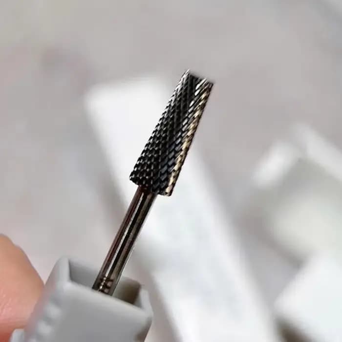 Tête de meulage en titane 3 en 1, tête de meulage d'échelle, foret à ongles en acier au tungstène