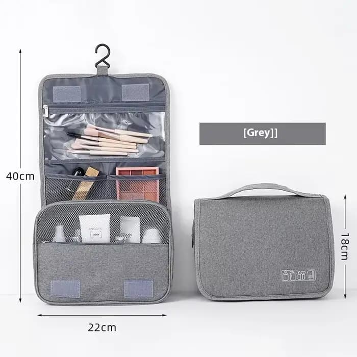 Trousse de Toilette Pliable pour Voyage et Affaires, Trousse de Maquillage, Cosmétique