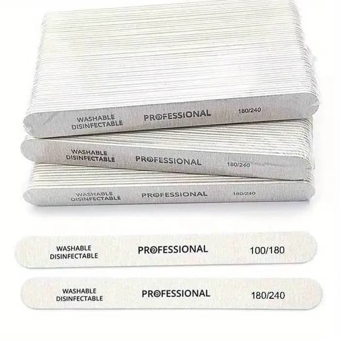 10/25/50 pièces lime à ongles 100/180/240 bloc tampon de ponçage en bois pédicure manucure UV Gel ve