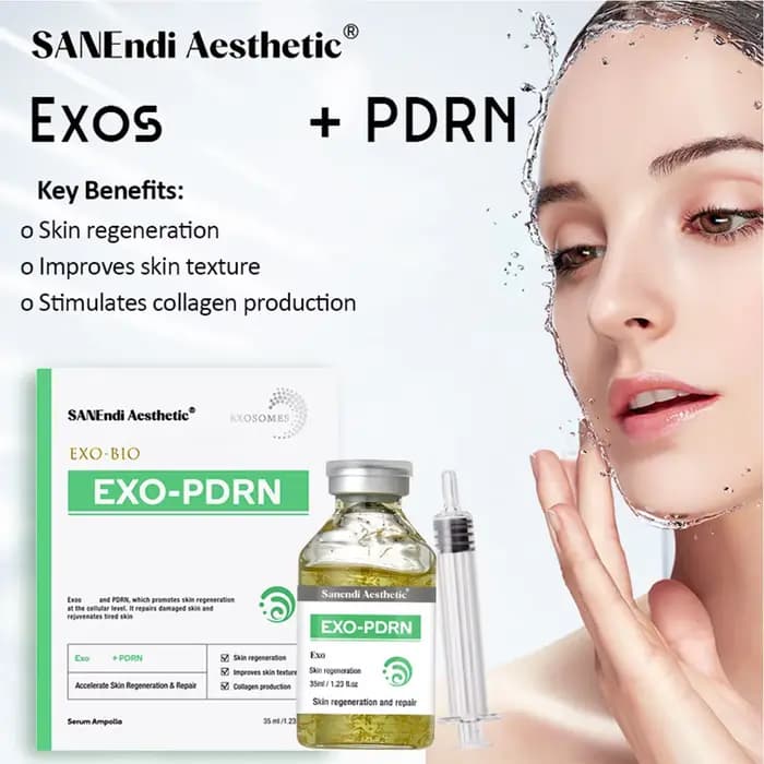 Exosomes Exo-Bio Sérum PDRN Saumon ADN Dermapen Sérum hydratant pour le visage HA Skin It Répare la 