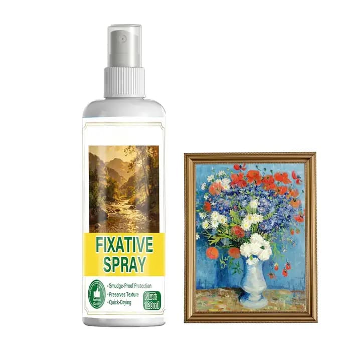 Spray fixateur d'art 120ml, spray protecteur de peinture, fixateur pour peinture, artisanat, papier 
