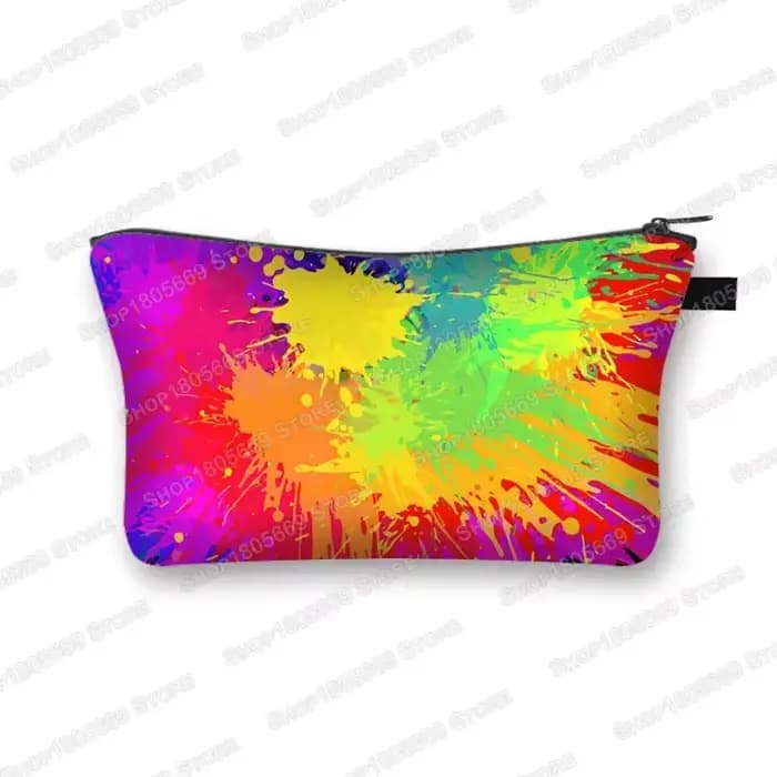 Trousse cosmétique à motif rayé pour femme, trousse de maquillage, trousse à bijoux, rouge à lèvres,