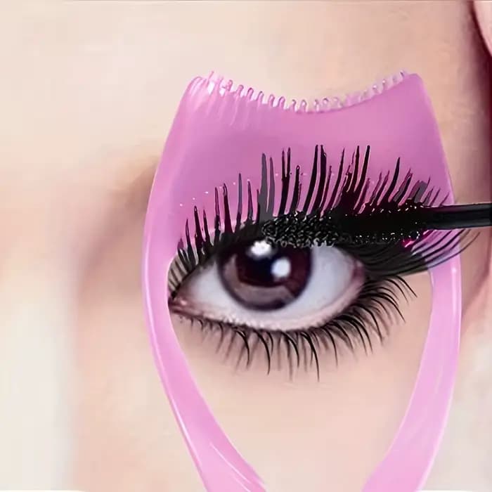 Outil d'assistant de cils à Triple fonction 3D, Guide applicateur de Mascara, Assistant d'eye-liner,