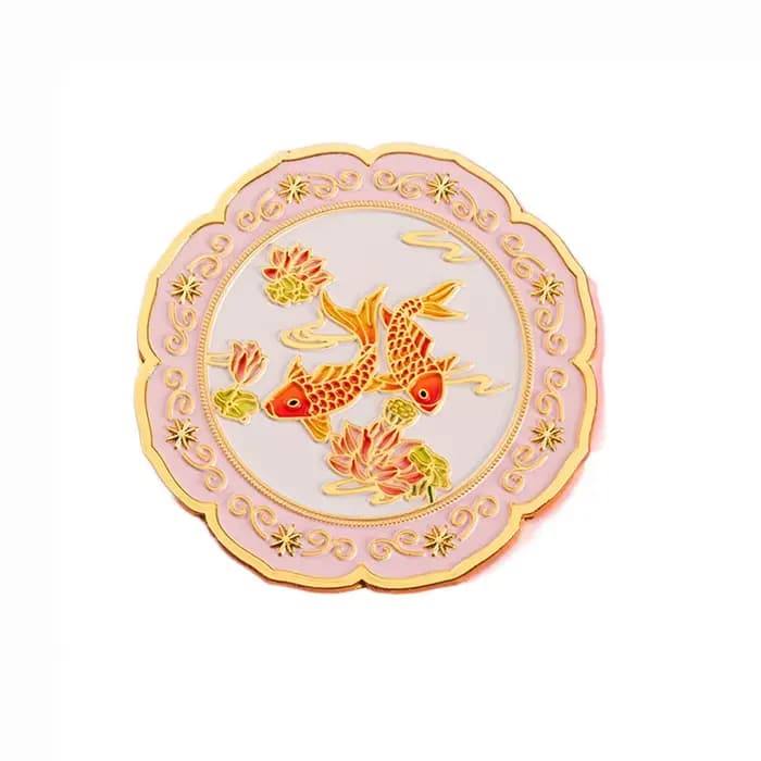 Miroir de maquillage Vintage à fleurs 3D, Style chinois, dessin animé exquis, papillon texturé, miro