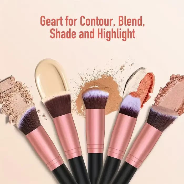 Professiona 14 pièces ensemble de pinceaux de maquillage fond de teint doux moelleux Blush poudre fa