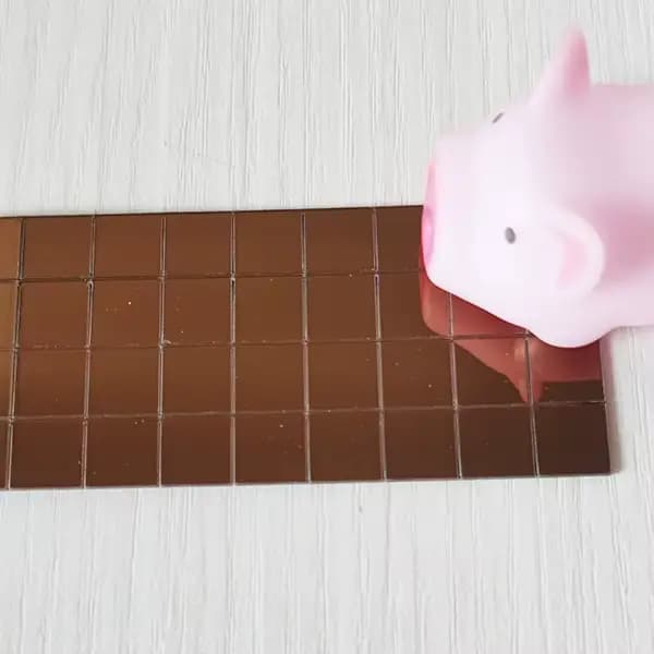 Mini miroirs carrés auto-adhésifs, artisanat réel, carreaux de mosaïque, autocollants de salle de ba