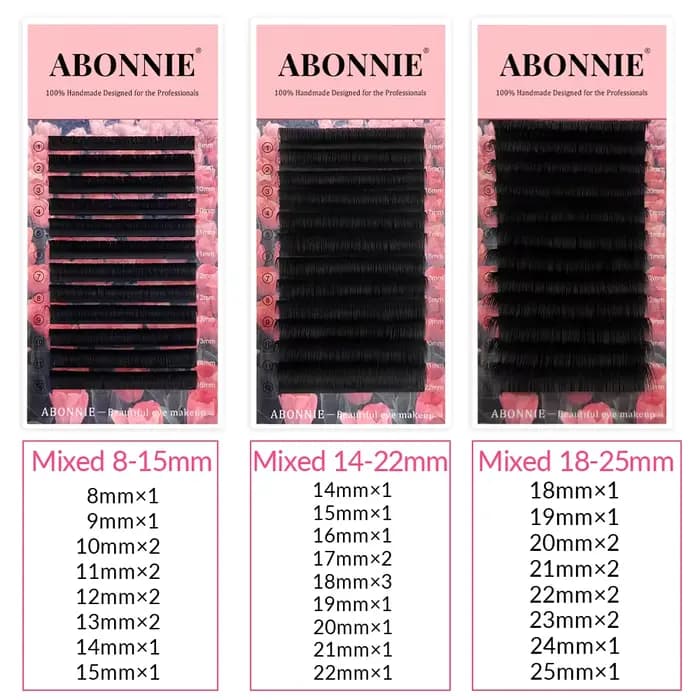 ABONNIE noir mat facile ventilateur cils cachemire floraison Extensions de cils auto-fabrication ven